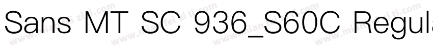 Sans MT SC 936_S60C Regular字体转换